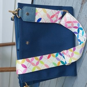 Erin Condren Peacock Canvas Planner Bag with Strap